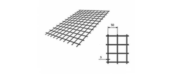 Сетка сварная (дорожная) 50х50х3мм 1х2м купить с доставкой в Богатищево